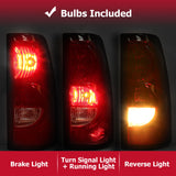 Pickup Red Tail Lights W/ Bulbs Chevy Silverado 1500 2500 3500 Fit for 2003-06  