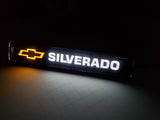 1PCS SILVERADO LED Logo Light Car for Front Grille Badge Illuminated Decal