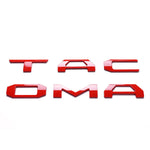 Red Tailgate Insert Letter Raised Emblem 3D Accessories for 2016-2023 TACOMA